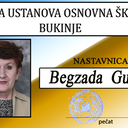 Begzada Gutić - nastavnik BHS jezika i bibliotekar škole