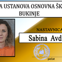 Sabina Avdić - Nastavnik tjelesnog i zdravstvenog odgoja